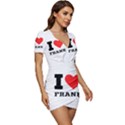 I love frank Low Cut Cap Sleeve Mini Dress View3