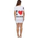 I love frank Low Cut Cap Sleeve Mini Dress View4