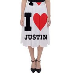 I Love Justin Classic Midi Skirt by ilovewhateva