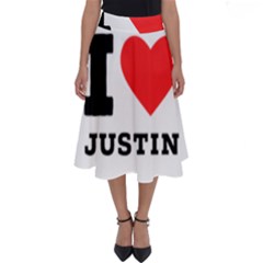 I Love Justin Perfect Length Midi Skirt by ilovewhateva