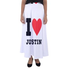 I Love Justin Flared Maxi Skirt by ilovewhateva