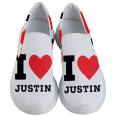 I Love Justin Women s Lightweight Slip Ons by ilovewhateva