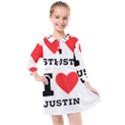 I love justin Kids  Quarter Sleeve Shirt Dress View1