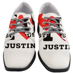 I Love Justin Women Heeled Oxford Shoes by ilovewhateva