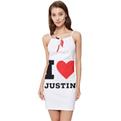 I Love Justin Summer Tie Front Dress by ilovewhateva