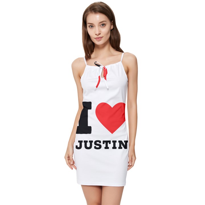 I love justin Summer Tie Front Dress