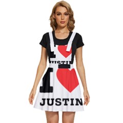 I Love Justin Apron Dress by ilovewhateva