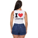 I love justin Women s Sleeveless Wrap Top View4