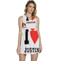 I love justin Sleeveless High Waist Mini Dress View1