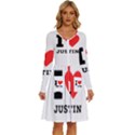 I love justin Long Sleeve Dress With Pocket View1