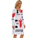 I love justin Long Sleeve Dress With Pocket View3