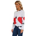 I love justin Long Sleeve Crew Neck Pullover Top View2