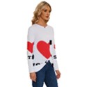 I love justin Long Sleeve Crew Neck Pullover Top View3