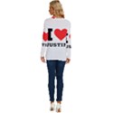 I love justin Long Sleeve Crew Neck Pullover Top View4