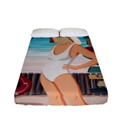 Vacation On The Ocean Fitted Sheet (full/ Double Size) by SychEva