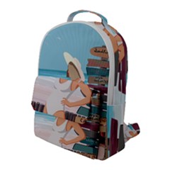 Vacation On The Ocean Flap Pocket Backpack (large) by SychEva