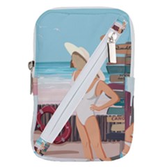 Vacation On The Ocean Belt Pouch Bag (small) by SychEva