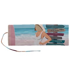 Vacation On The Ocean Roll Up Canvas Pencil Holder (m) by SychEva