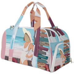 Vacation On The Ocean Burner Gym Duffel Bag by SychEva