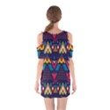 Pattern Colorful Aztec Shoulder Cutout One Piece Dress View2