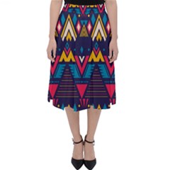 Pattern Colorful Aztec Classic Midi Skirt by Wegoenart