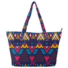 Pattern Colorful Aztec Full Print Shoulder Bag by Wegoenart