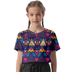 Pattern Colorful Aztec Kids  Basic Tee by Wegoenart