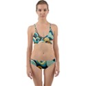 Waves Ocean Sea Abstract Whimsical (1) Wrap Around Bikini Set View1