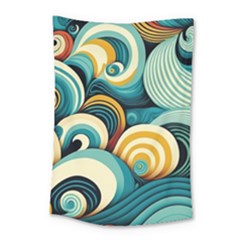 Waves Ocean Sea Abstract Whimsical (1) Small Tapestry by Jancukart