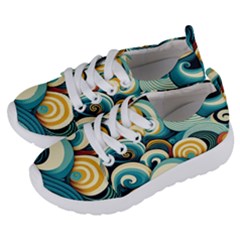 Waves Ocean Sea Abstract Whimsical (1) Kids  Lightweight Sports Shoes