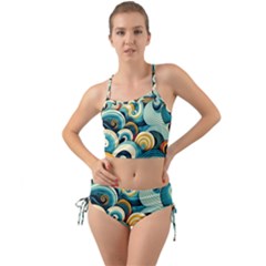 Waves Ocean Sea Abstract Whimsical (1) Mini Tank Bikini Set