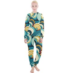 Waves Ocean Sea Abstract Whimsical (1) Women s Lounge Set