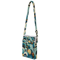 Waves Ocean Sea Abstract Whimsical (1) Multi Function Travel Bag by Jancukart