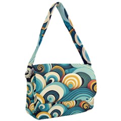 Waves Ocean Sea Abstract Whimsical (1) Courier Bag by Jancukart