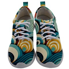 Waves Ocean Sea Abstract Whimsical (1) Mens Athletic Shoes