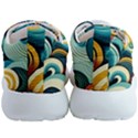 Waves Ocean Sea Abstract Whimsical (1) Mens Athletic Shoes View4