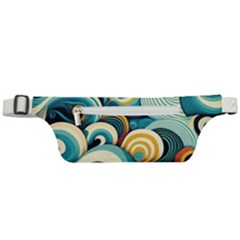 Waves Ocean Sea Abstract Whimsical (1) Active Waist Bag