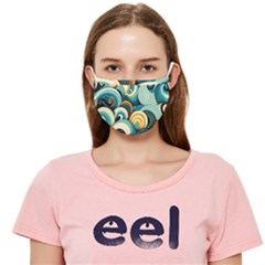 Waves Ocean Sea Abstract Whimsical (1) Cloth Face Mask (adult)