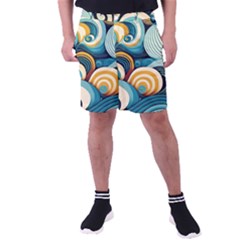 Waves Ocean Sea Abstract Whimsical (1) Men s Pocket Shorts