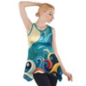 Waves Ocean Sea Abstract Whimsical (2) Side Drop Tank Tunic View1