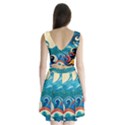 Waves Ocean Sea Abstract Whimsical (2) Split Back Mini Dress  View2