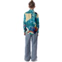 Waves Ocean Sea Abstract Whimsical (2) Kids  Long Sleeve Shirt View2