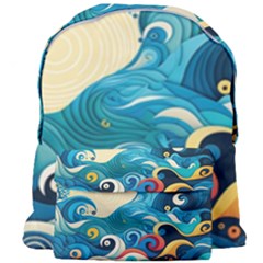 Waves Ocean Sea Abstract Whimsical (2) Giant Full Print Backpack