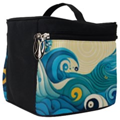 Waves Ocean Sea Abstract Whimsical (2) Make Up Travel Bag (big)