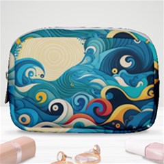 Waves Ocean Sea Abstract Whimsical (2) Make Up Pouch (small)