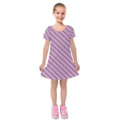 Background-102 Kids  Short Sleeve Velvet Dress by nateshop