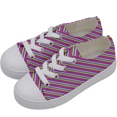 Background-102 Kids  Low Top Canvas Sneakers by nateshop