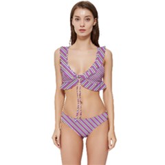 Background-102 Low Cut Ruffle Edge Bikini Set