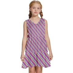 Background-102 Kids  Sleeveless Tiered Mini Dress by nateshop