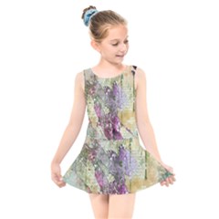 Background-105 Kids  Skater Dress Swimsuit